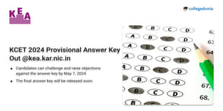 KCET 2024 Provisional Answer Key Out; Raise Objections till May 7